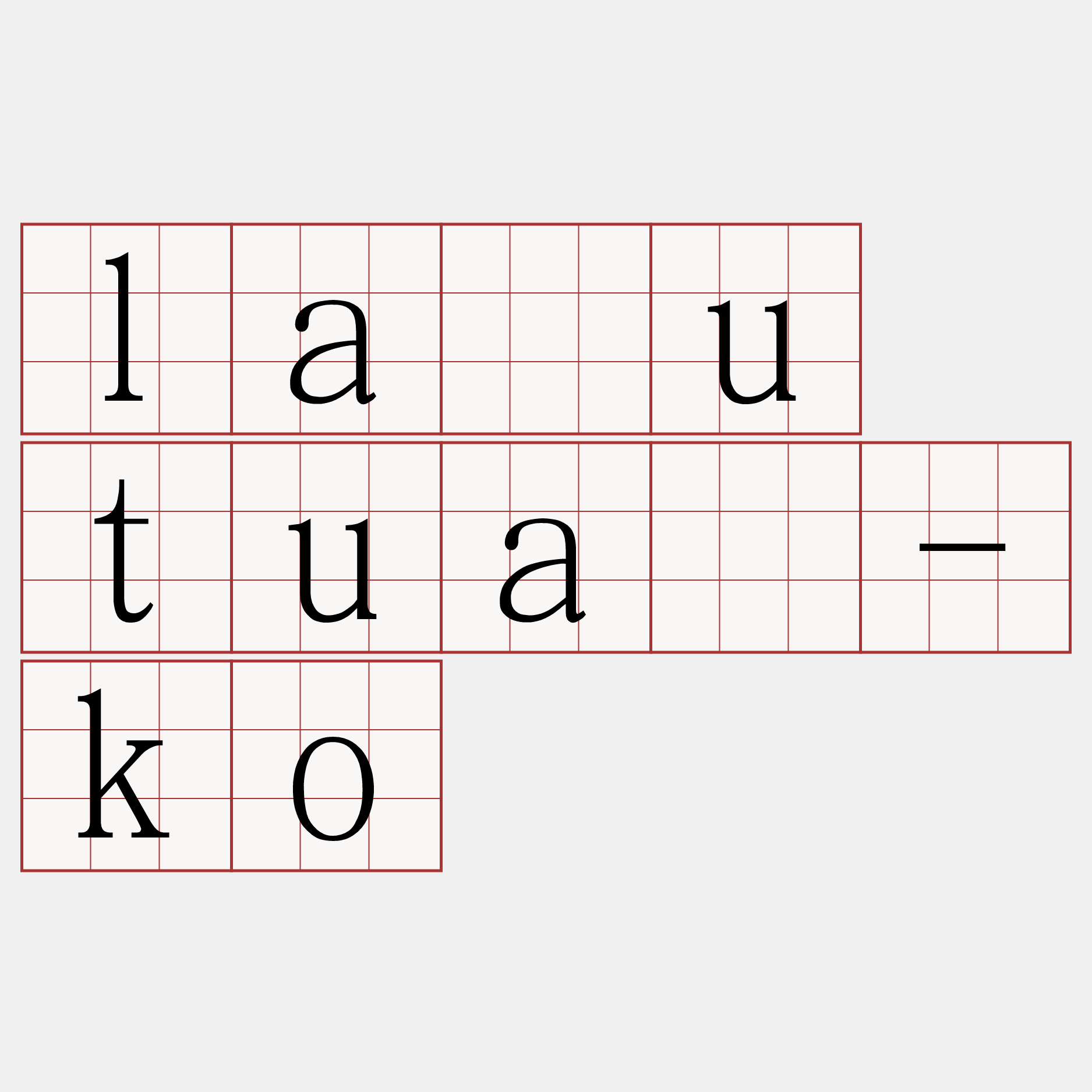 láu tuā-ko